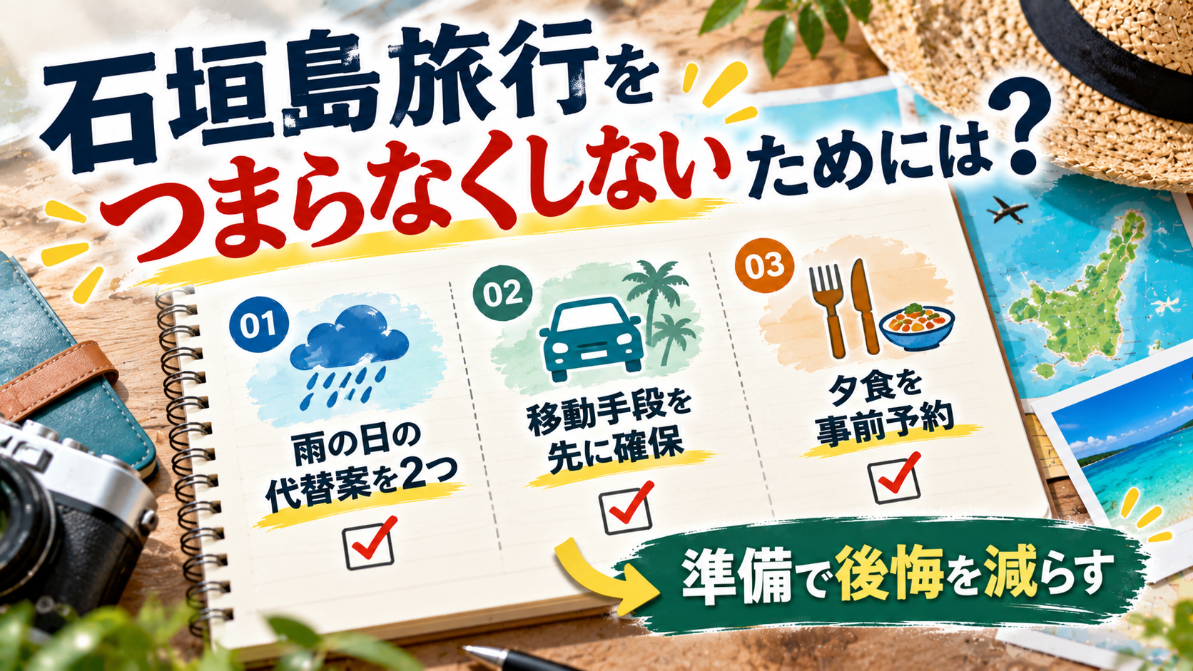 石垣島旅行の後悔を減らす準備術